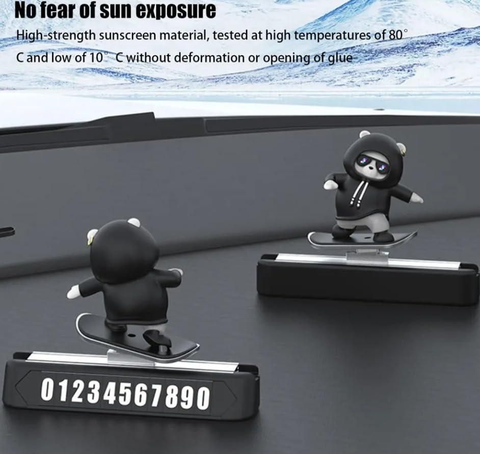 Panda Car Dashboard Decorative Showpiece