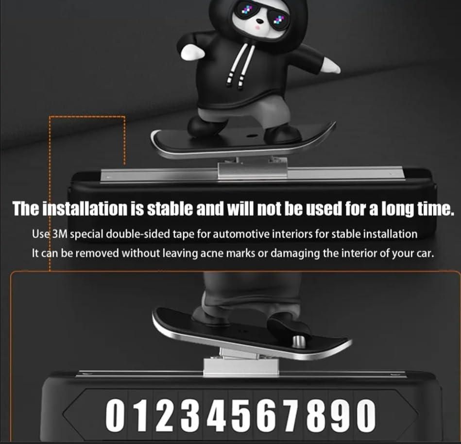 Panda Car Dashboard Decorative Showpiece