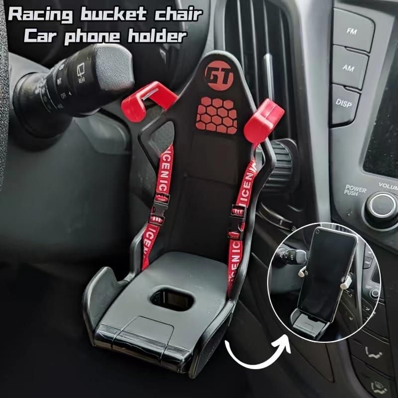 Car Phone Holder Mount for All Smartphones (Red) Contains: Pack of 1