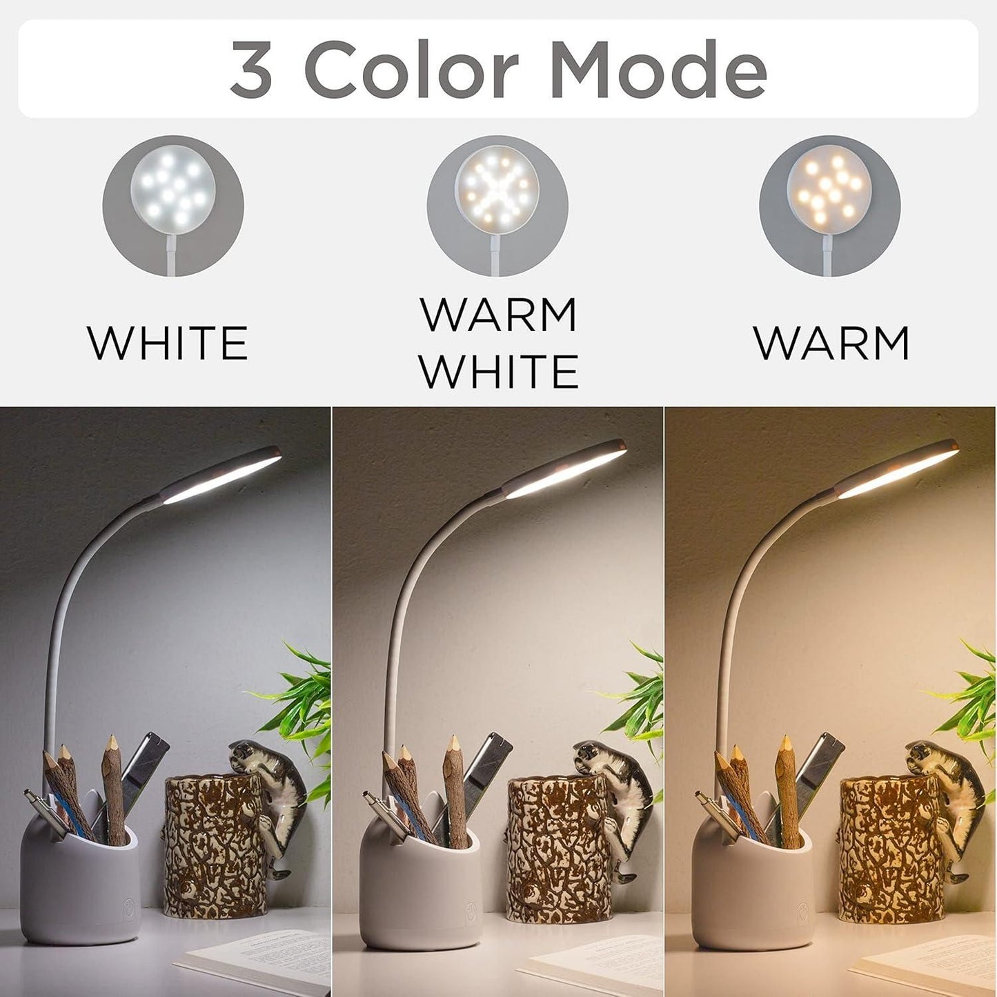 Study Table Desk Lamp With Pen Holder