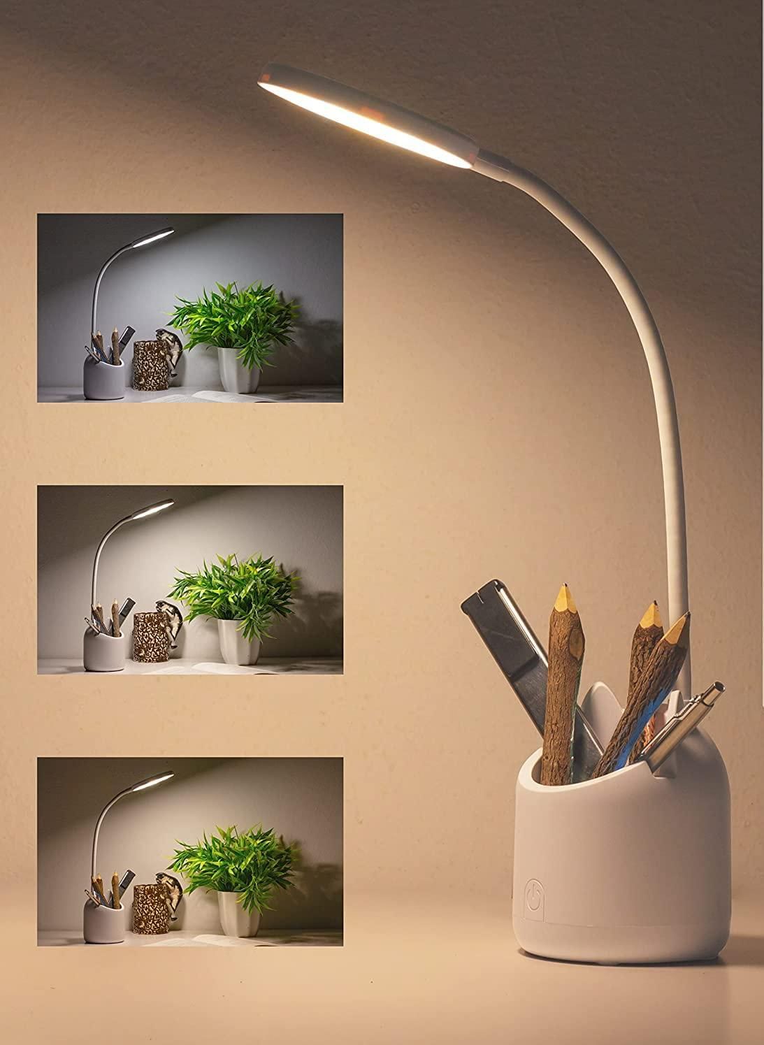 Study Table Desk Lamp With Pen Holder
