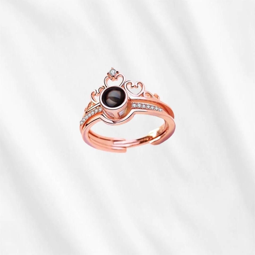 Ring with I Love You In 100 Languages Adjustable Ring (Assorted Color)