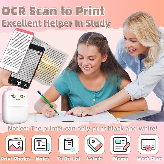 Trendy Inkless Bluetooth Pocket Printer