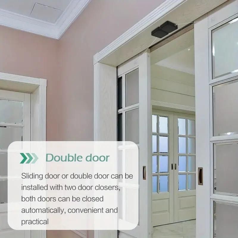 Easy-Install Automatic Door Closer - Adjustable, No-Drilunt with Sensor for Effortlel Surface Moss Closing