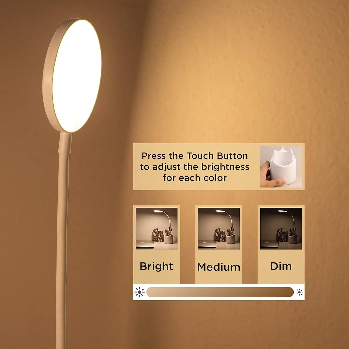 Study Table Desk Lamp With Pen Holder