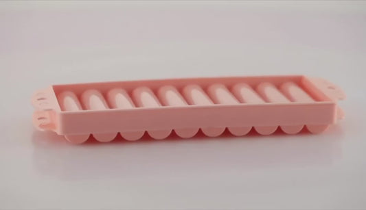 10 Cylinder Ice Cube Tray with Lid (Pack of 2)