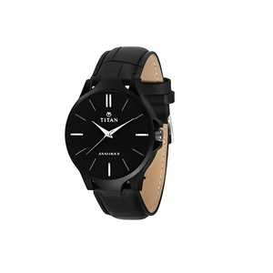 Men's Titan Analog Leather Watch
